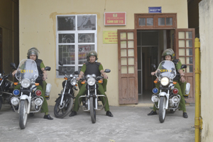 Lực lượng Cảnh sát 113 ra quân bảo vệ ANTT phục vụ bầu cử.