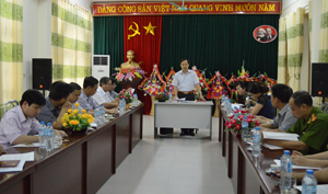 Đồng chí Nguyễn Văn Toàn, TVTU, Trưởng Ban Tuyên giáo Tỉnh uỷ, Trưởng Ban VH-XH&DT phát biểu kết luận buổi giám sát.