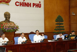 Thủ Tướng Nguyễn Tấn Dũng phát biểu ý kiến kết luận phiên hop