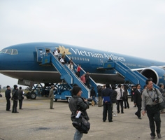 Vietnam airlines liên tục mở các đường bay đến địa phương phục vụ phát triển kinh tế - xã hội.