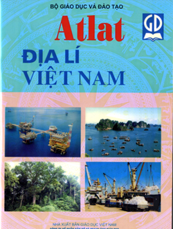 Bìa cuốn Atlat Địa lý Việt Nam thật. Thí sinh cẩn trọng tránh mua phải cuốn Atlat giả.
