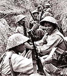 Bộ đội trong chiến dịch Điện Biên Phủ. 
