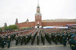 Quân đội Nga diễu binh qua quảng trường Đỏ