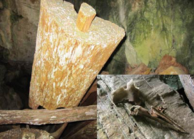 Những dấu tích huyền quan táng còn lại trong các hang động tại Thanh Hóa.

