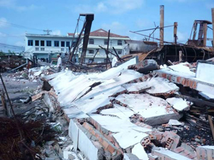 Hiện trạng nhà xưởng Công ty Vĩnh Phát sau vụ cháy ngày 24-5-2010