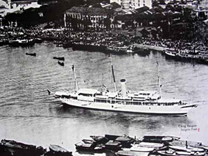Cảng Sài Gòn những năm đầu tiên của thế kỷ XX, nơi Bác Hồ ra đi tìm đường cứu nước.  Ảnh tư liệu

