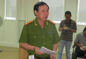 Đại tá Trần Duy Thanh, Cục trưởng C48 thông báo kết quả điều tra ban đầu về vụ án tại Vinalines.