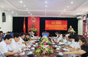 Đồng chí Nguyễn Văn Quang, Phó Bí thư TT Tỉnh uỷ, Chủ tịch HĐND tỉnh phát biểu kết luận hội nghị.
