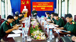 Tại hội thảo Đảng uỷ - Bộ CHQS tỉnh đã thống nhất nội dung và thông qua việc xuất bản sách trong tháng 6/2013.