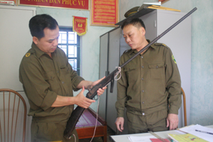 Thực hiện việc quản lý, sử dụng vũ khí, vật liệu nổ và công cụ hỗ trợ, từ năm 2009 đến nay, Công an xã Bắc Phong thu hồi được trên 30 khẩu súng kíp, súng tự chế.