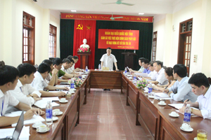 Đồng chí Nguyễn Tiến Sinh, Phó Trưởng Đoàn ĐBQH tỉnh phát biểu kết luận tại buổi giám sát.
