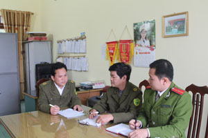 Công an xã Cao Thắng thường xuyên họp giao ban nắm bắt tình hình AN-TT tại cơ sở.

