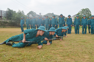 LLDQ xã Toàn Sơn thường xuyên làm tốt  công tác huấn luyện SSCĐ.