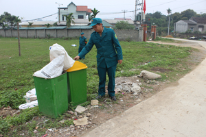 Xã Lâm Sơn (Lương Sơn) đã đạt tiêu chí số 17 về môi trường. Chất thải và rác thải được xã thu gom và xử lý theo quy định.