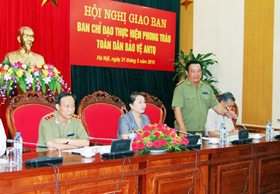 Thượng tướng Nguyễn Khánh Toàn phát biểu chỉ đạo tại Hội nghị.