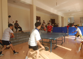 Bộ môn bóng bàn phát triển sôi nổi trong các cơ quan , đơn vị, trường học trên địa bàn huyện Cao Phong.