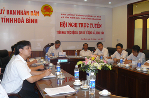 Đồng chí Bùi Ngọc Đảm, Phó Chủ tịch Thường trực UBND tỉnh tham dự hội nghị