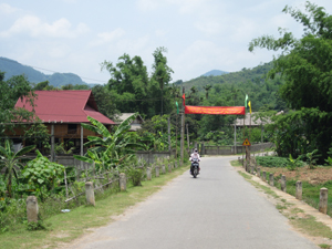 Giao thông nông thôn xã Mai Hạ từng bước đáp ứng tiêu chí nông thôn mới.