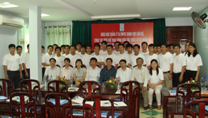 Các học viên của 15 tỉnh tham dự khóa học quản lý thể thao, Ôlimpic.