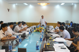 Đồng chí Bùi Ngọc Đảm, Trưởng BCĐ 800 tỉnh kết luận hội nghị.
