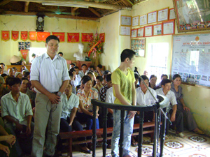 Bị cáo Nguyễn Văn Quyền tại phiên xét xử.