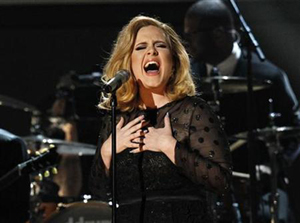Adele dẫn đầu giải thưởng tại Grammy lần thứ 54.