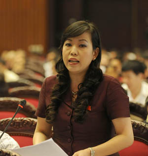 Đại biểu Nguyễn Thanh Hải phát biểu ý kiến tại kỳ họp.