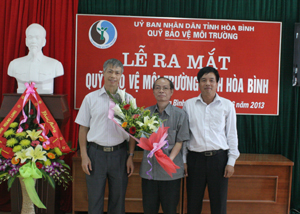 Lễ ra mắt quỹ BVMT tỉnh Hòa Bình.