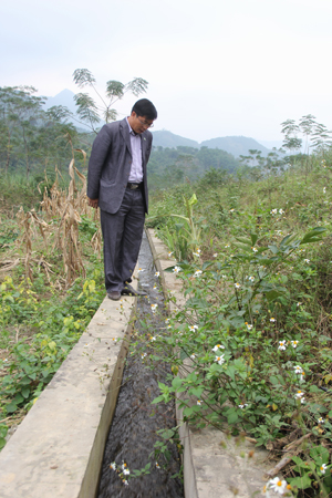Công trình mương dẫn nước suối Kẻ, xã Tu Lý (Đà Bắc) được Nhà nước đầu tư giúp bà con có nguồn nước tưới ổn định phát triển sản xuất.
