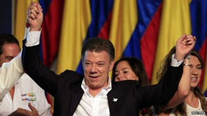 Tổng thống tái đắc cử Colombia Juan Manuel Santos. (Ảnh: Reuters)