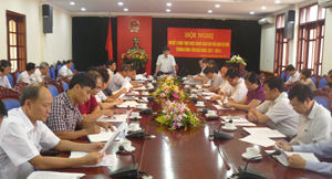 Đồng chí Nguyễn Văn Dũng, Phó Chủ tịch UBND tỉnh phát biểu kết luận hội nghị.
