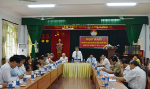 Nhằm đẩy mạnh công tác tuyên truyền Đại hội, Ủy ban MTTQ tỉnh đã tổ chức họp báo về công tác chuẩn bị Đại hội.