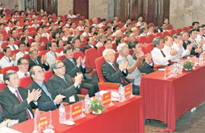 Các đại biểu dự Đại hội đại biểu toàn quốc Liên hiệp các Hội Khoa học và Kỹ thuật Việt Nam lần thứ VII. Ảnh: ANH TUẤN