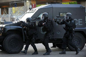 Lực lượng an ninh Pháp diễn tập chống khủng bố trước thềm EURO