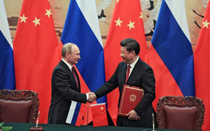 Tổng thống Putin và Chủ tịch Tập Cận Bình đã chứng kiến lễ ký hơn 30 thỏa thuận hợp tác trên nhiều lĩnh vực.