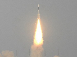 Tên lửa đẩy của Ấn Độ được phóng từ sân bay vũ trụ ở Sriharikota