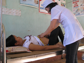 Trạm y tế xã Đồng Tâm (Lạc Thuỷ) một trong những trạm đạt chuẩn sớm trong tỉnh.
