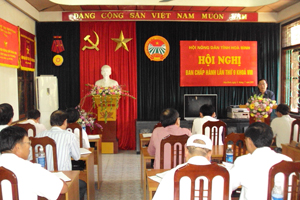Đồng chí Nguyễn Văn Quang, Phó Bí thư Thường trực Tỉnh uỷ, Chủ tịch HĐND tỉnh phát biểu chỉ đạo tại hội nghị.