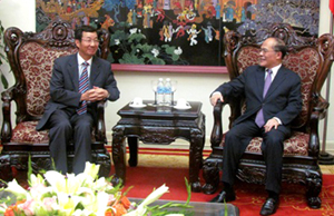 Phó Thủ tướng Nguyễn Sinh Hùng tiếp Đại sứ Trung Quốc Tôn Quốc Tường.
