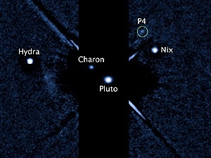 HÌnh ảnh Mặt trăng thứ tư qua kính viễn vọng không gian Hubble. (Ảnh: nasa.gov)