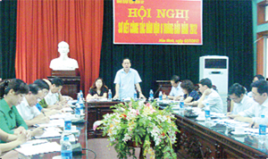 Đồng chí Nguyễn Văn Quang, Phó Bí thư Thường trực Tỉnh ủy, Chủ tịch HĐND tỉnh phát biểu chỉ đạo hội nghị.