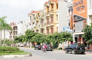 Một góc khu dân cư Bắc Trần Hưng Đạo (TPHB) thực hiện theo quy hoạch và quản lý tốt quy hoạch.