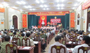 Toàn cảnh Đại hội đại biểu Hội CCB huyện Mai Châu lần thứ V, nhiệm kỳ 2012-2017.