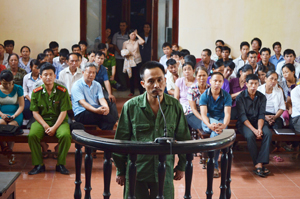 Nguyễn Văn Thi tại phiên tòa.