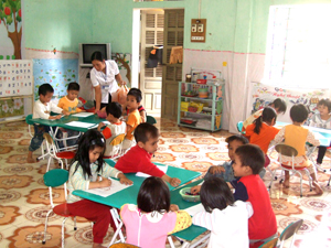 Xã Đồng Tâm đã đạt chuẩn về giáo dục và trường học. 

