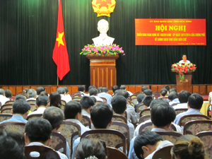 Đồng chí Nguyễn Văn Quang, Phó Bí thư Tỉnh ủy, Chủ tịch UBND tỉnh phát biểu kết luận hội nghị.

                                       
