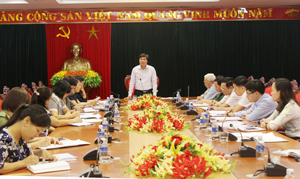 Đồng chí Trần Đăng Ninh, Phó Bí thư TT Tỉnh ủy, Trưởng Ban chỉ đạo phong trào thi đua “Dân vận khéo” phát biểu kết luận hội nghị.
