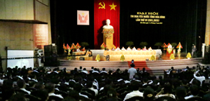 Toàn cảnh Đại hội Thi đua yêu nước tỉnh Hòa Bình lần thứ IV.