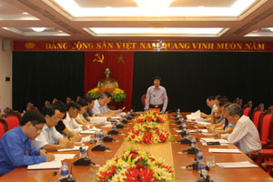Đồng chí Trần Đăng Ninh, Phó Bí thư TT Tỉnh ủy, Chủ tịch HĐND tỉnh kết luận hội nghị

