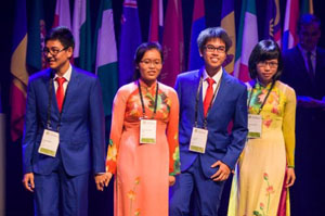 Cả 4 thành viên đội tuyển IBO Việt Nam 2015 dự thi tại Đan Mạch đều đoạt giải

